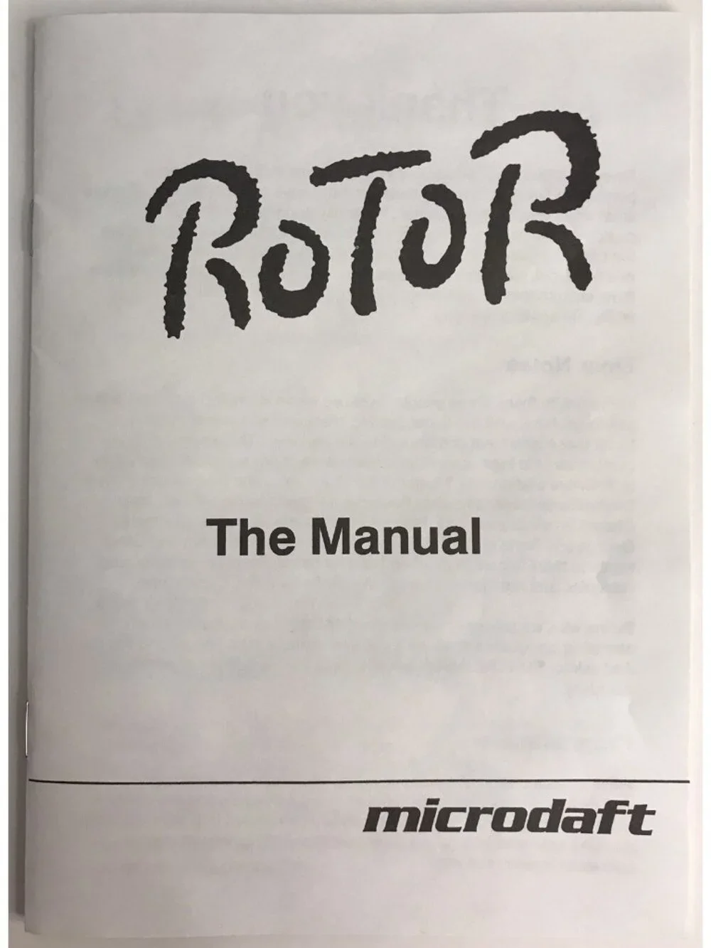 Vintage 1991 Rotor Shooter Game for PC by Microdaft 3.5